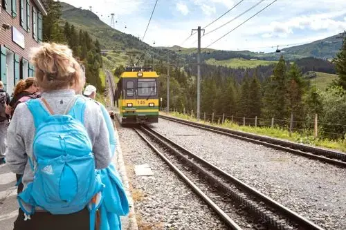 Bernese Oberland image featuring female walking in the bernese oberland